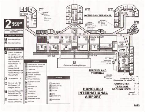 Honolulu International Airport Terminal Map Level 2 20 Flickr