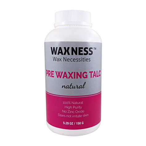waxness pre waxing cosmetic talc 5 29 oz 150 g