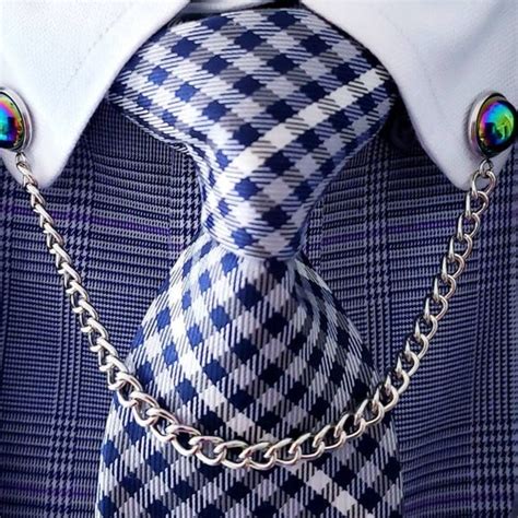 Collar Pins Collar Chain Shirt Clip Lapel Pin Tree Etsy