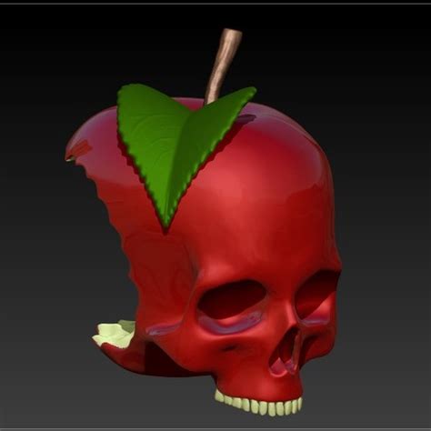 Download Stl File Apple Skull 3d Printing Object ・ Cults