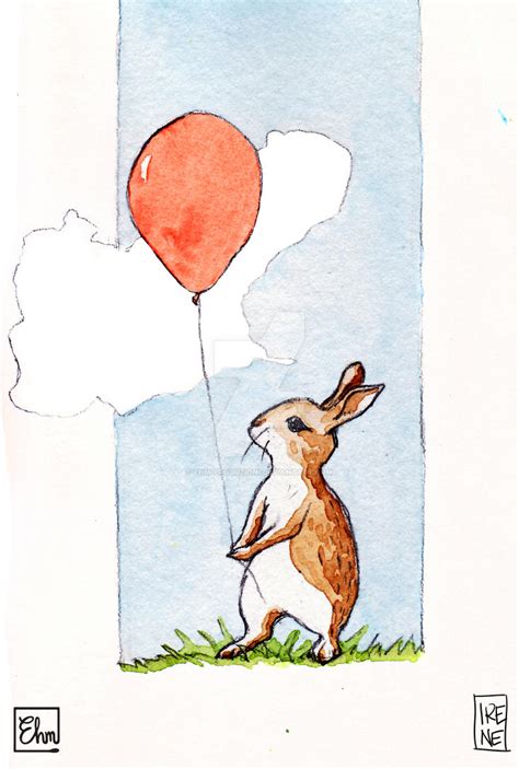 Rabbit With Balloon By Ehm Produzioni On DeviantArt
