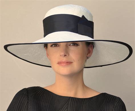 Ladies Black And White Hat Wedding Hat Kentucky Derby Hat Royal Ascot