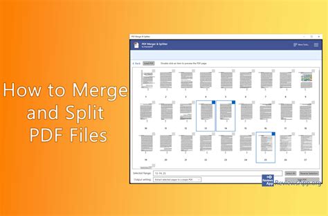 How To Merge And Split Pdf Files With Pdf Merger And Splitter In Windows