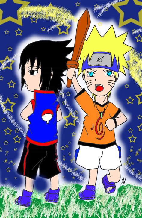 Sasuke And Naruto Childhood By Jojoasakura On Deviantart