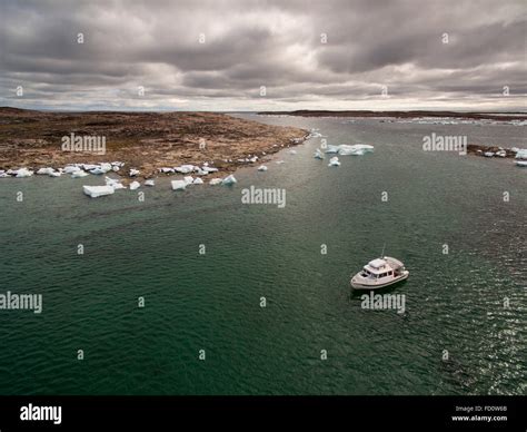 Canada Nunavut Territory Repulse Bay Aerial View Of C Dory