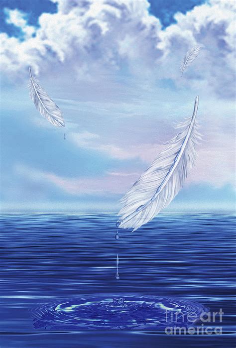 Angel Feathers Painting By Todd L Thomas Pixels