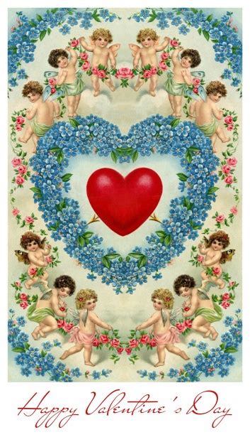 Valentines Day Vintage Postcard Free Stock Photo Public Domain Pictures