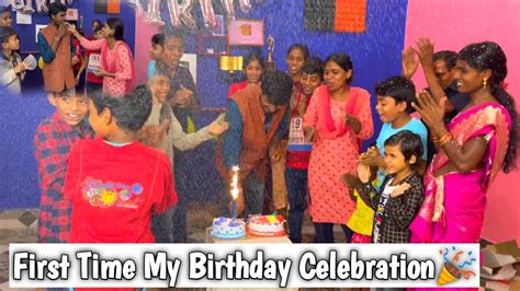 First Time Birthday Celebration 🎉 Maja Aa Gaya 😘 Youtube