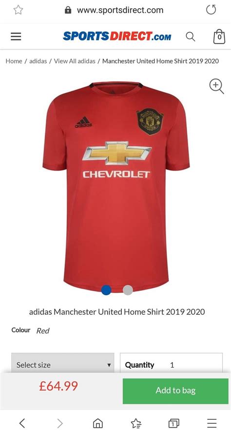 Manchester United 2019 20 Home Kit Leaked By Sports Direct The Kitman