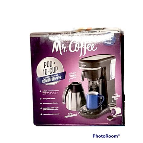 Mr Coffee Pod And 10 Cup Coffee Maker Brand New