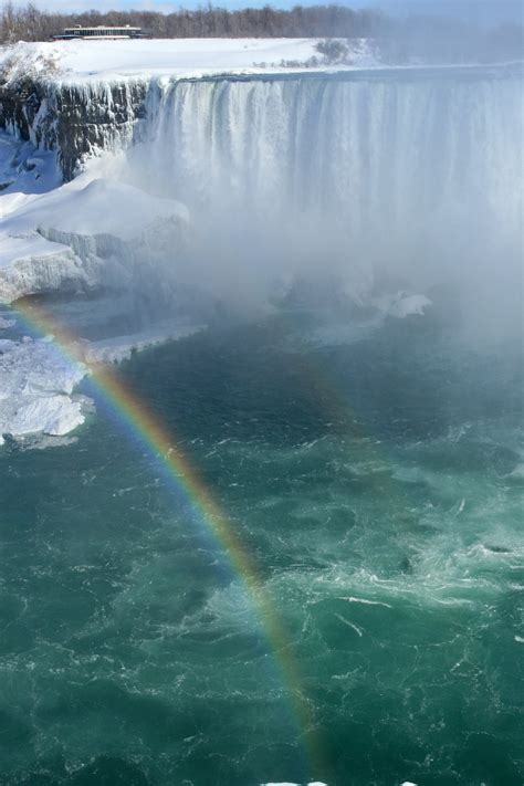 Amazing Rainbows Over The Falls Niagara Falls Canada