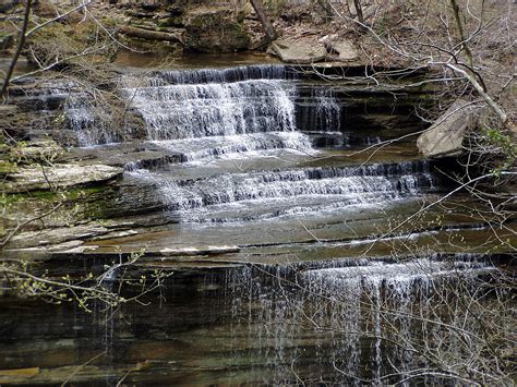 A trail winds from the top of the falls down to the bottom so you can see the falls from every vantage point. Clifty Falls State Park - Wikipedia
