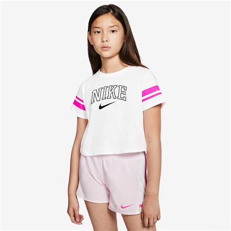 Nike Girls Sportswear Sporty Nike Crop White Girls Clothing Pro
