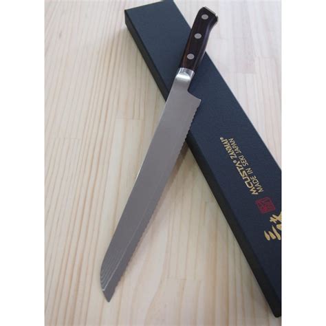 Japanese Bread Knife Zanmai Classic Damascus Premium Serie Si