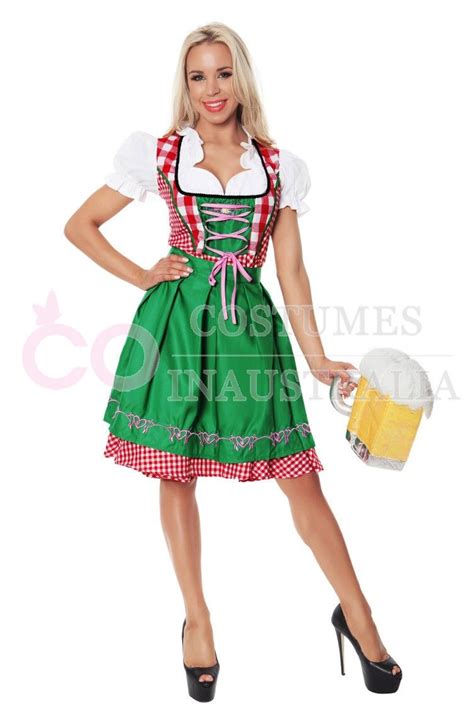 oktoberfest costumes australia ladies oktoberfest beer maid wench german bavarian heidi fancy