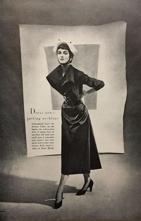 henri bendel p e 1949 photo cecil beaton mannequin carmen dell orefice carmen dell orefice