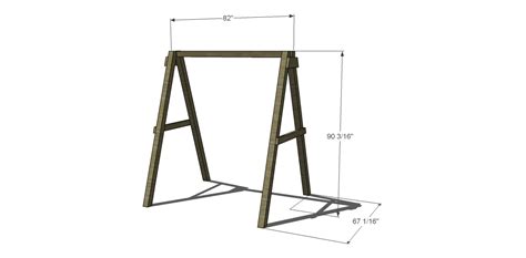 Free Diy Furniture Plans How To Build A Swing A Frame The Design Confidential Swing Set Diy
