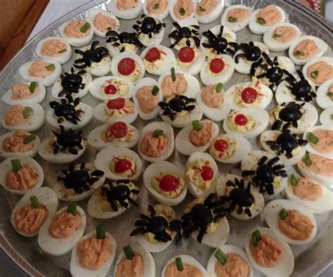Halloween Deviled Egg Party Platter 8 Steps With Pictures