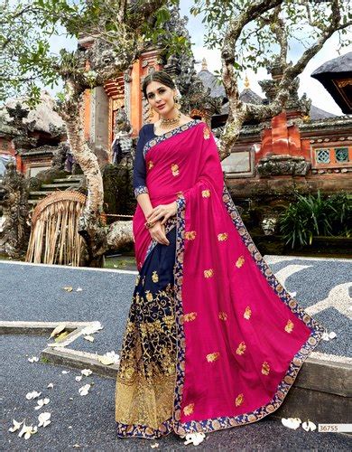 Multicolor Immaculate Georgette Embroidered Party Wear Saree With