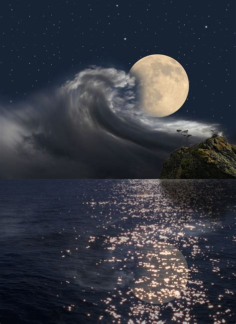 Pin By Andrea Ellis On Night By Starsandmoon Beautiful Moon Moon
