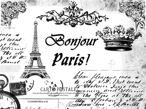 Free Vintage Digital Stamps Free Vintage Digital Stamp Paris