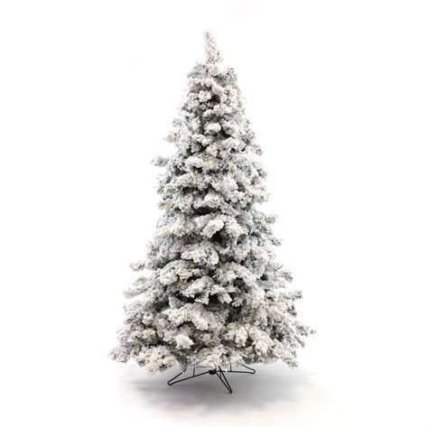 75ft Prelit Christmas Tree Heavy Flocked