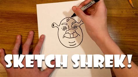 How To Sketch Shrek Easy Method Youtube