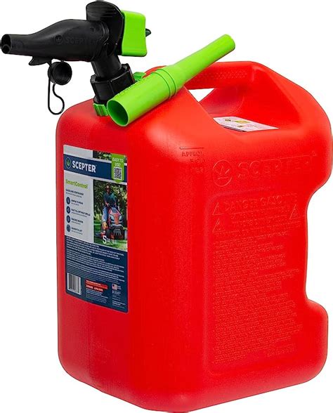 Scepter Fscg552 Fuel Container With Spill Proof Smartcontrol Spout Red