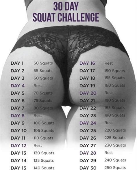 30 Day Squat Challenge Eat Fit Fuel