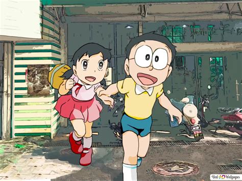 Doraemon Cartoon Nobita Nobi Shizuka Minamoto HD Wallpaper Download