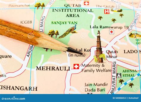 Delhi City Map Editorial Stock Photo Image Of Muslim 50088453