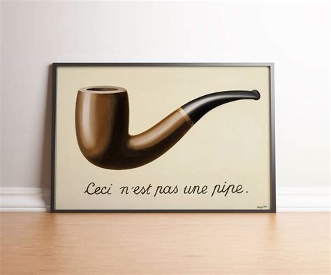 Rene Magritte Poster Ceci N Est Pas Une Pipe Print Wall Decor Wall Art Art Print