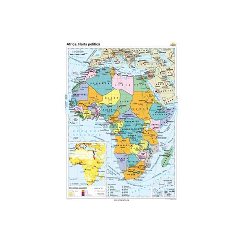 Africa Harta Politica 70x100 Cm Geostorero