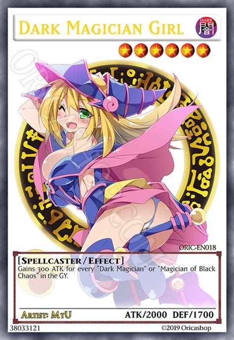 Yugioh Orica Dark Magician Girl Holo Oric 018 Full Art Etsy