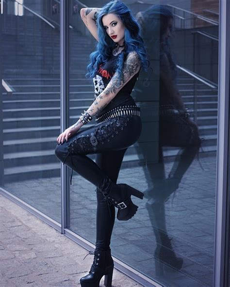 Model Blue Astrid Photo Cambion Art Pants Gothic And Amazing