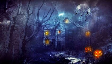 Halloween Scary Horror Nights Scarecrow Pumpkin Haunted Halloween