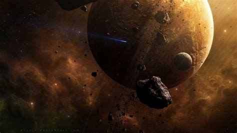 Asteroids In Space Hd Wallpaper Background Image 1920x1080 Id
