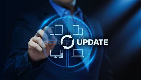 Update Software Upgrade Software Version Concept On Virtual Screen