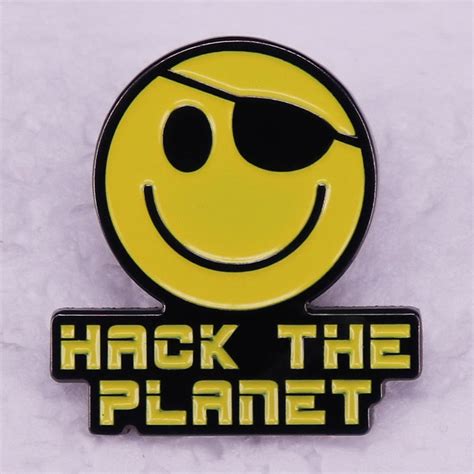 Hack The Planet Enamel Pin Distinct Pins