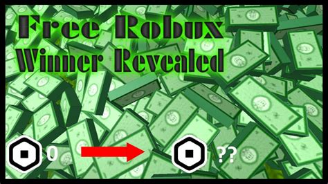 Robux Giveaway Winner Youtube