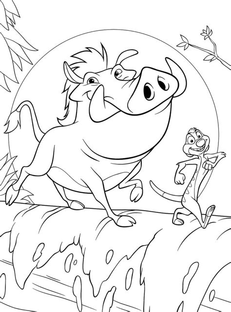 Dibujos De Timon Y Pumba Para Colorear Wonder Day Dibujos Para Colorear Para Ni Os Y Adultos