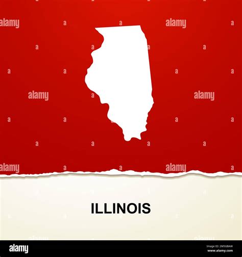 Illinois Map Stock Vector Images Alamy