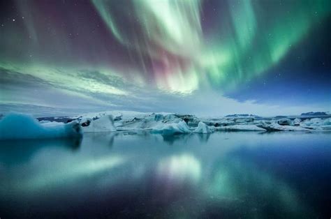 Iceland Sunset Landscape Photography Northern Lights Magical Sky