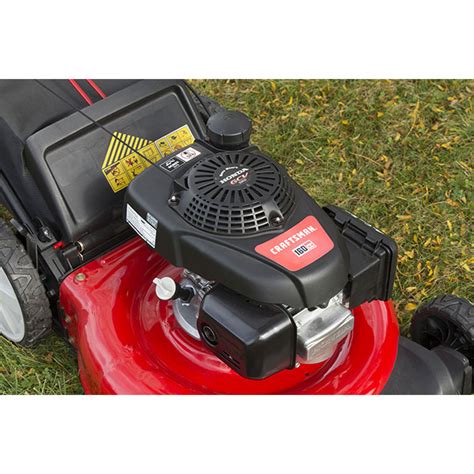 Gas Push Mower 2 In 1 160 Cc Red Craftsman Mowers With Honda Engines