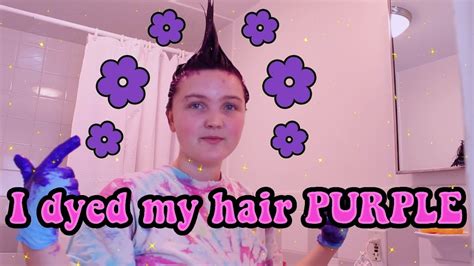 I Dyed My Hair Purple 💜💜💜 Youtube