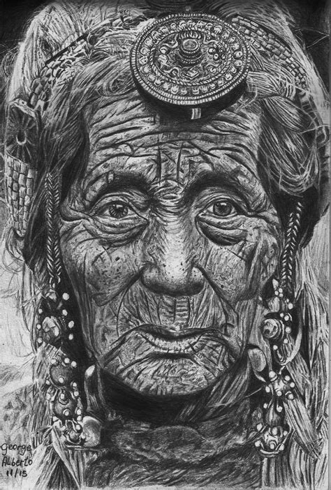Old Woman Realistic Pencil Draw Desenho Realista A Lápis Hollywood