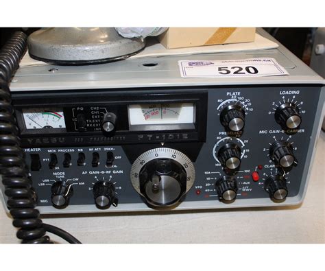 Yaesu Ft 101e Transceiver With Astatic G Stand Microphone