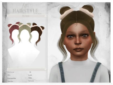 The Sims 4 Lillie Child Hairstyle By Javasims Cc The Sims