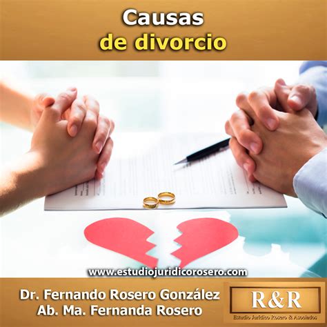 Causas De Divorcio Estudio Jurídico Rosero Y Asociados