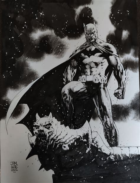 Jim Lee Batman Commission In Nik Bruss Gallery Comic Art Gallery Room